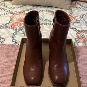 Dolce Vita Chestnut Ankle Booties